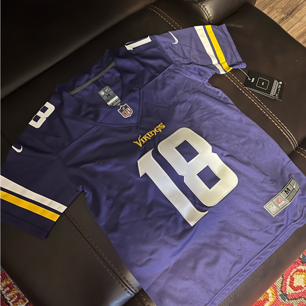 Youth Vikings Justin Jefferson Jersey - M